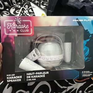 RGB LED Karaoke Speaker - White